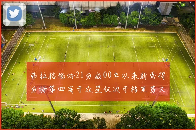 弗拉格场均21分成00年以来新秀得分榜第四高于众星仅次于格里芬文班和卢卡